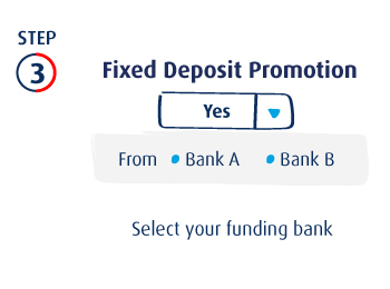 Select your funding bank 
