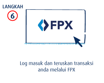 Log masuk dan teruskan transaksi anda melalui FPX