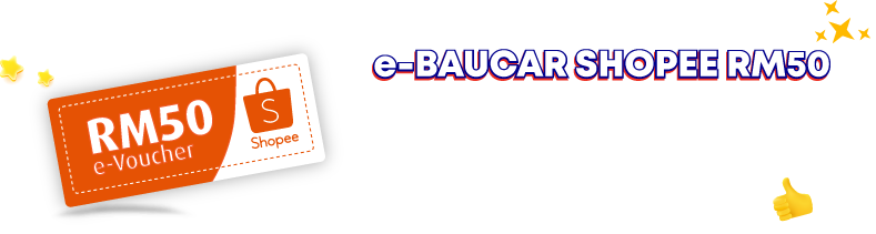dapatkan ganjaran e-baucar shopee RM50
