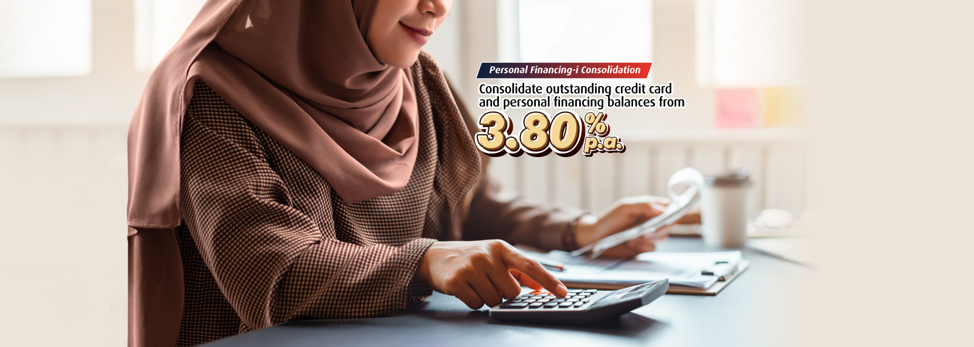 Consolidate and pay off outstanding balances from 3.60% p.a.*