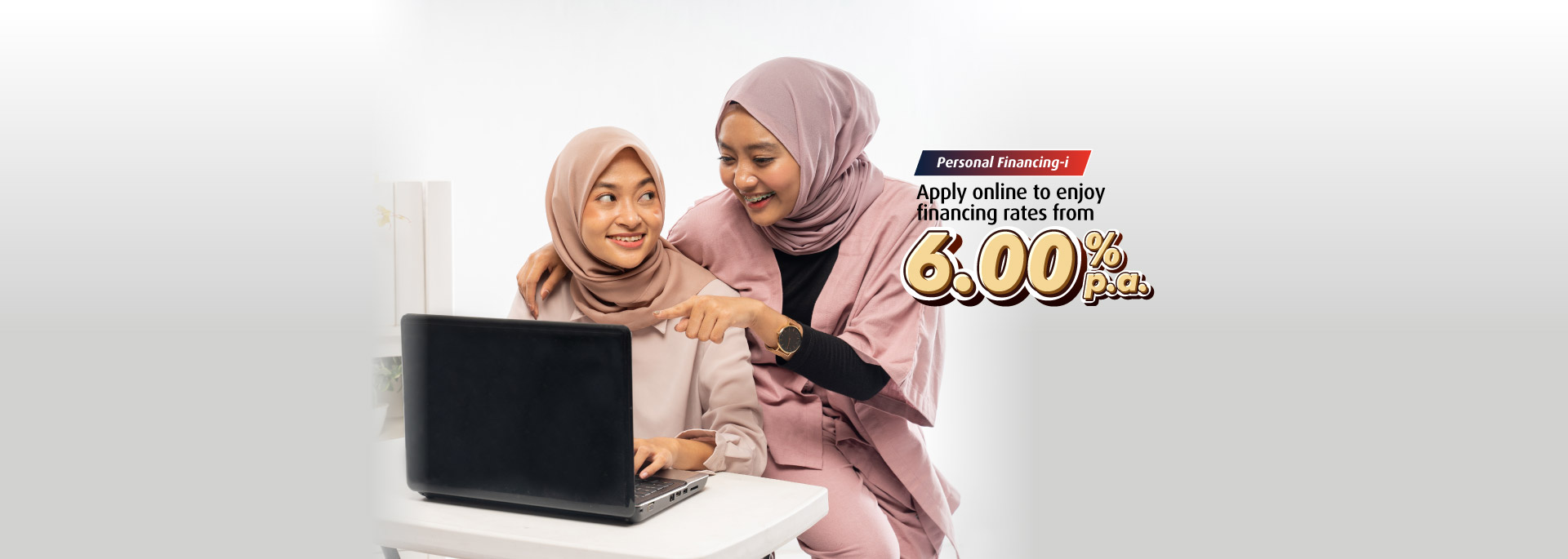 Financing rates from 5.00% p.a. when you apply Online or on Connect Online Banking*