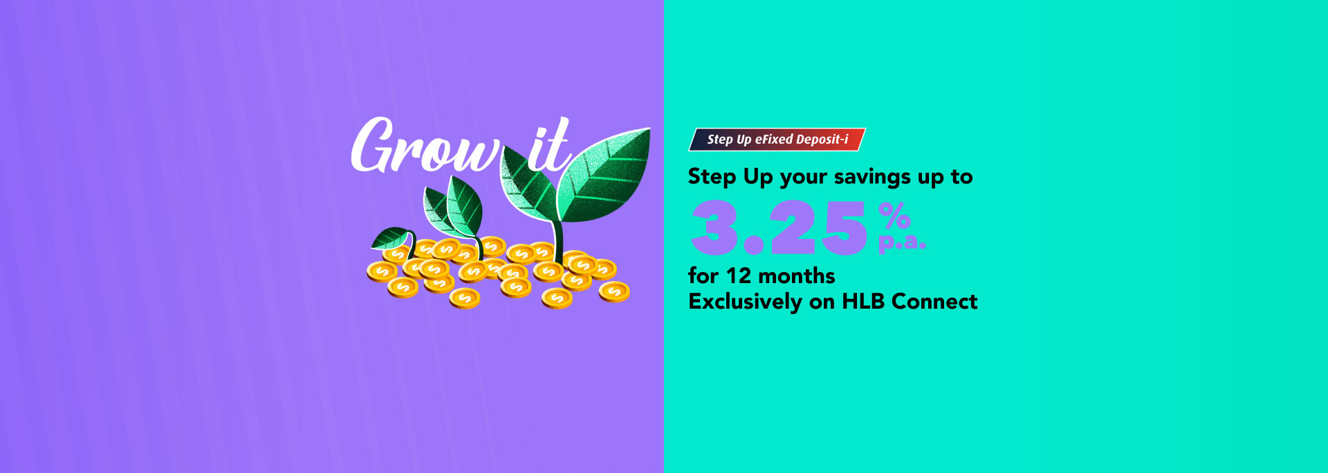3.25% P.A. FOR 12 MONTHS