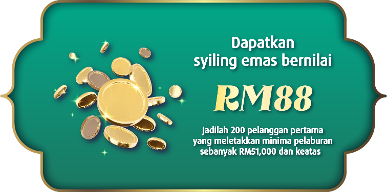 Dapatkan syiling emas bernilai rm88