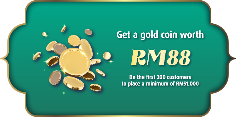 Get gold coin RM88