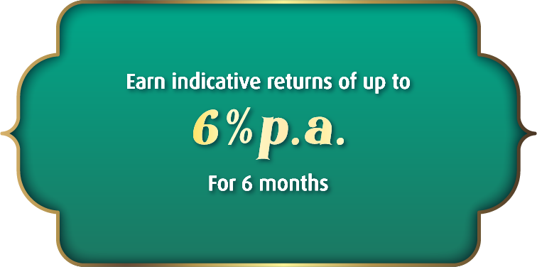 6% p.a. for 6 month