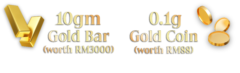Gold bars for grab