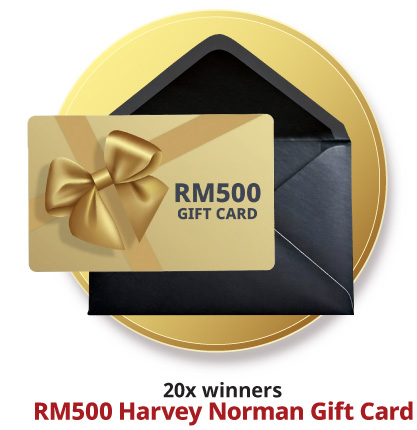 RM500 Harvey Norman gift card