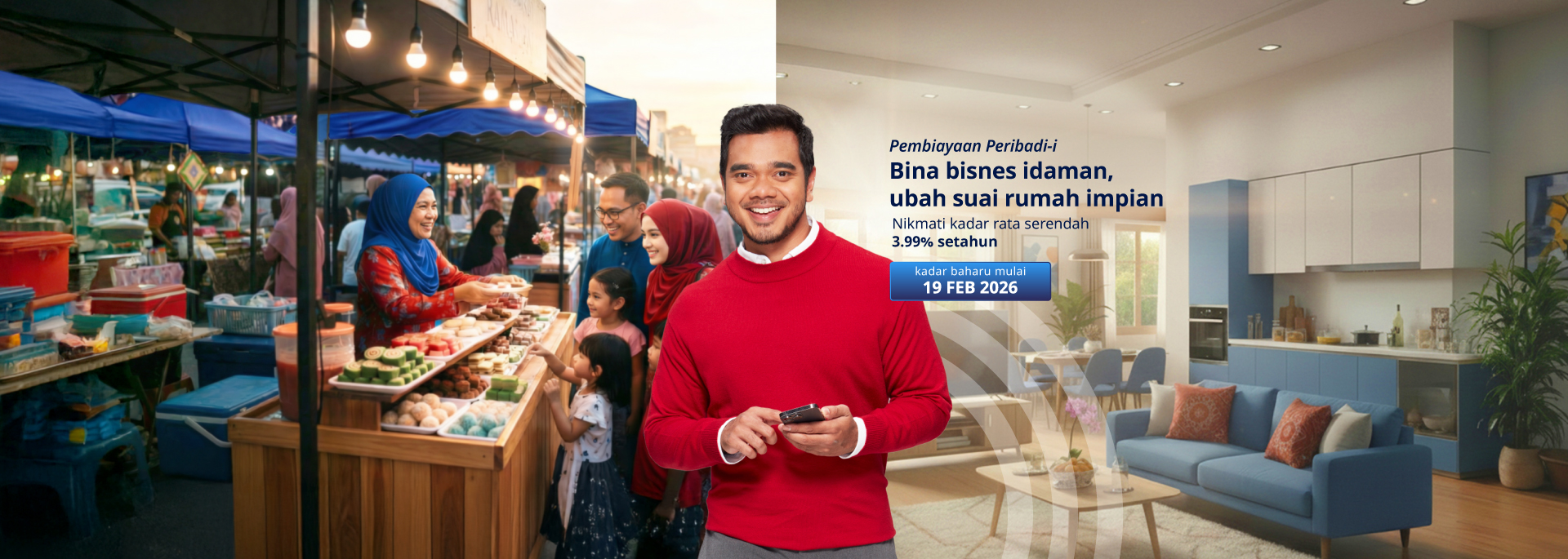 Nikmati kadar rata serendah 3.99% setahun